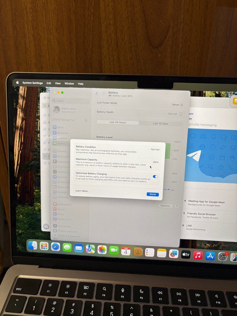 MacBook Air M3 256gb (Category: Laptops & Notebooks) located in San Carlos. Submitted by marco1199 (Listing ID 1413774956, Image 2). Description: - Apple MacBook Air M3 - 13.6 inch - 256gb + 8gb RAM - Backlit keyboard - Battery health: 89% - Includes original charger - Good working condition - No dents/ scratches - No issue - Open for COD - Open for swap sa iPhone 16 Pro Max .
