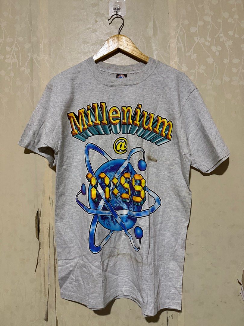 MILLENIUM VINTAGE VIBE (Category: Tshirts & Polo Shirts ) located in Quezon City. Submitted by 999bodega (Listing ID 1413803342, Image 1). Description: 22x29 Issue stains Need wash .