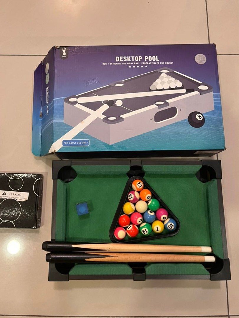 Miniature Pool Table, Hobbies & Toys, Toys & Games on Carousell