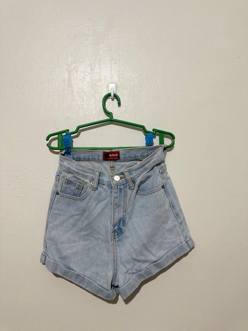 MyStyle Jeans Denim Shorts (Category: Shorts) located in Sorsogon. Submitted by declutter.sandie (Listing ID 1413833274, Image 1). Description: - MyStyle Jeans denim shorts - Light wash - High-waisted - Button and zipper closure - Two front pockets and coin pocket - Cuffed hem - Perfect for casual wear - size 24.