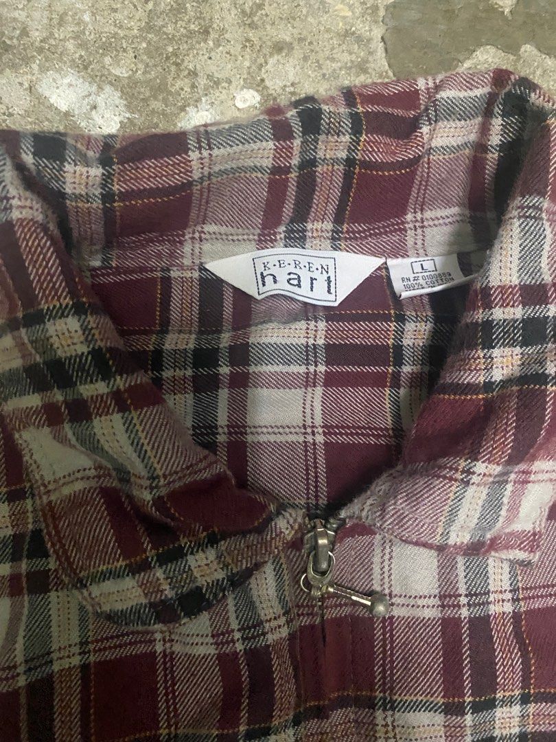 PLAID ZIP UP JACKET FLANNEL (Category: Formal Shirts) located in Manila. Submitted by kidclutter (Listing ID 1413839419, Image 2). Description: 21x24 L on tag when worn already posted great piece Manila thru j&t or lalamove.