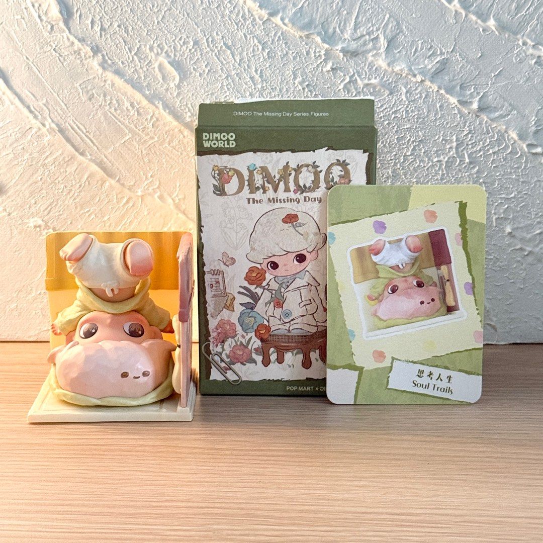 Pop Mart Dimoo The Missing Day Series - Soul Trails (Category: Designer & Blind Box Toys) located in Carmona. Submitted by g.declutter (Listing ID 1413737023, Image 1). Description: - RFS: not my prio - Unboxed only - With card, foil, and box - As good as new! - Bought from Pop Mart Philippines on T!kt0k Location: Carmona, Cavite Mode of Payment: BPI (via QR) or Maribank Mode of Delivery: J&T or Lalamove (COD delivery fee) .