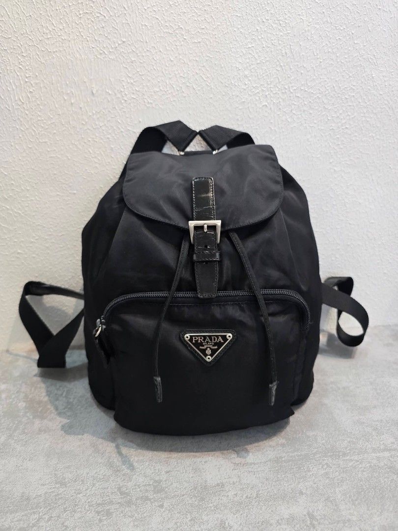 Prada Backpack Authentic💯💯 (Category: Luxury Bags & Wallets) located in Davao. Submitted by SecondhandItems97 (Listing ID 1413729583, Image 1). Description: Medium size With generic dustbag only.