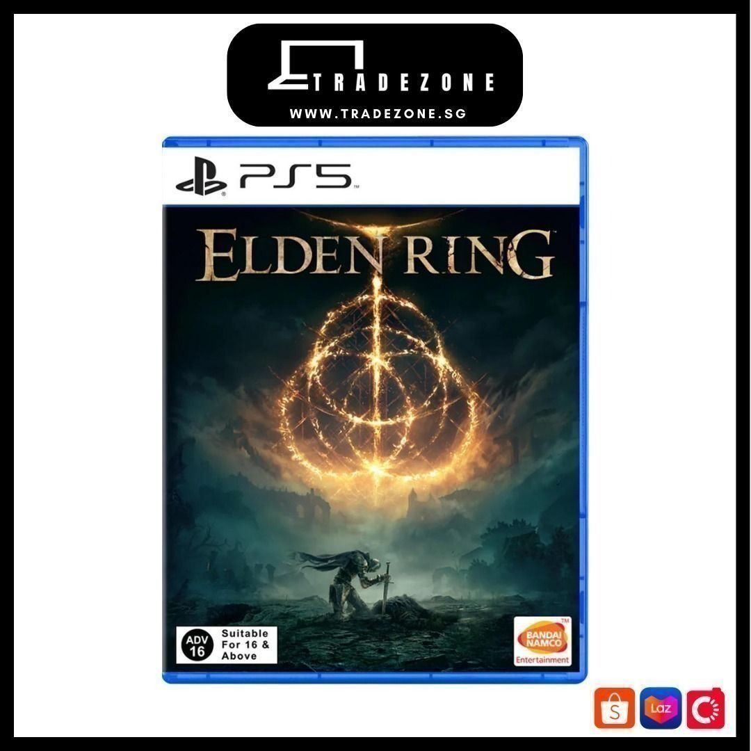 PS5 ELDEN RING (Category: PlayStation) located in Singapore. Submitted by tradezoneconsole (Listing ID 1413691465, Image 1). Description: ⭐Promotion Prices⭐ Hi, TradeZone is doing a promotion of our Brand New PS5: ELDEN RING Game that we have in stock now. Brand New: $79.90 Hougang Green Shopping Mall Address: 21 Hougang St 51, #02-09 (S)538719 Hp: 87****** Opening Hours 12pm - 8:30pm (Mon-Sun) This product entitles you to download both the digit
