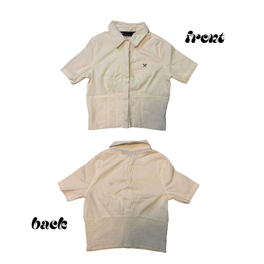 Regatta regular fit short sleeve oxford (S) (Category: Blouses) located in Pasig City. Submitted by showiyaa (Listing ID 1413836733, Image 2). Description: Buyer will shoulder the shipping fee. No COD, payment via GCash / Bank Transfer only. Message for more info..
