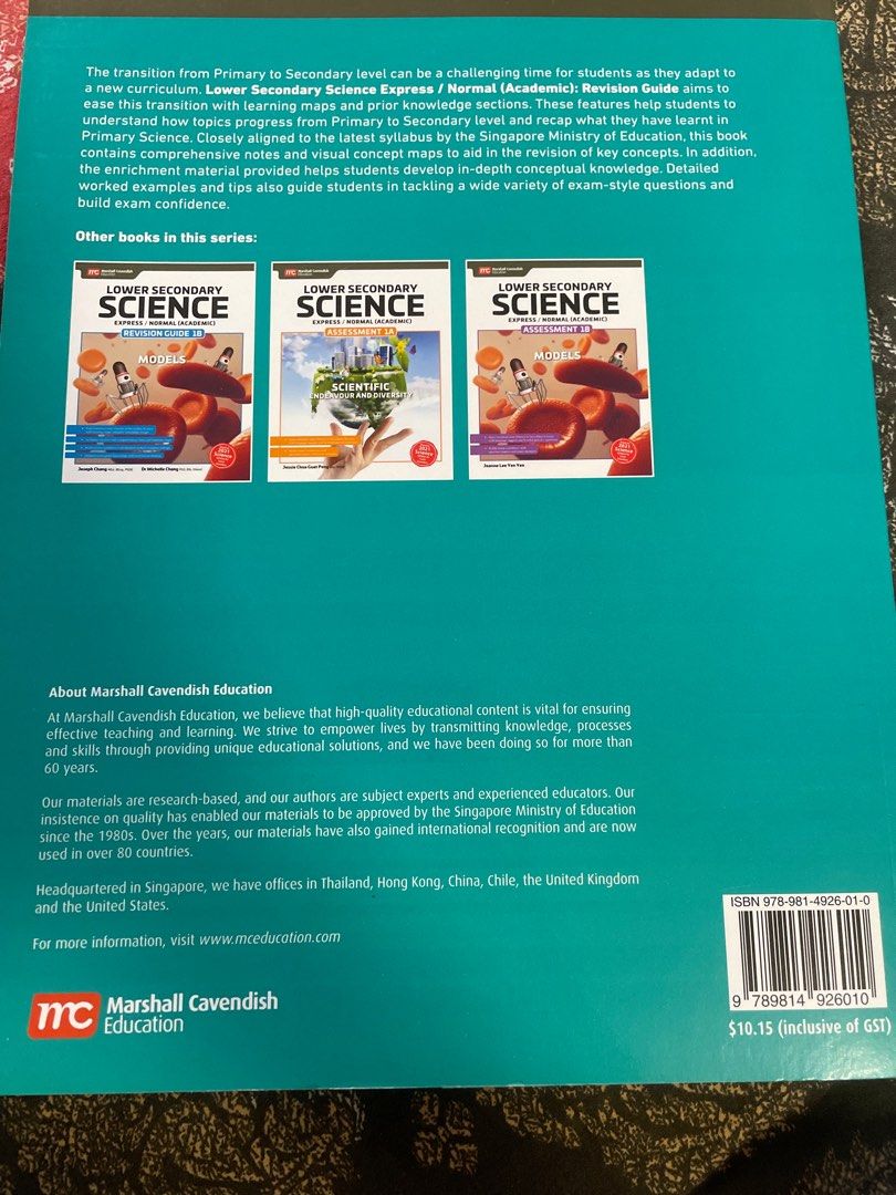 Sec 1 Express science book 1A, Hobbies & Toys, Books & Magazines ...