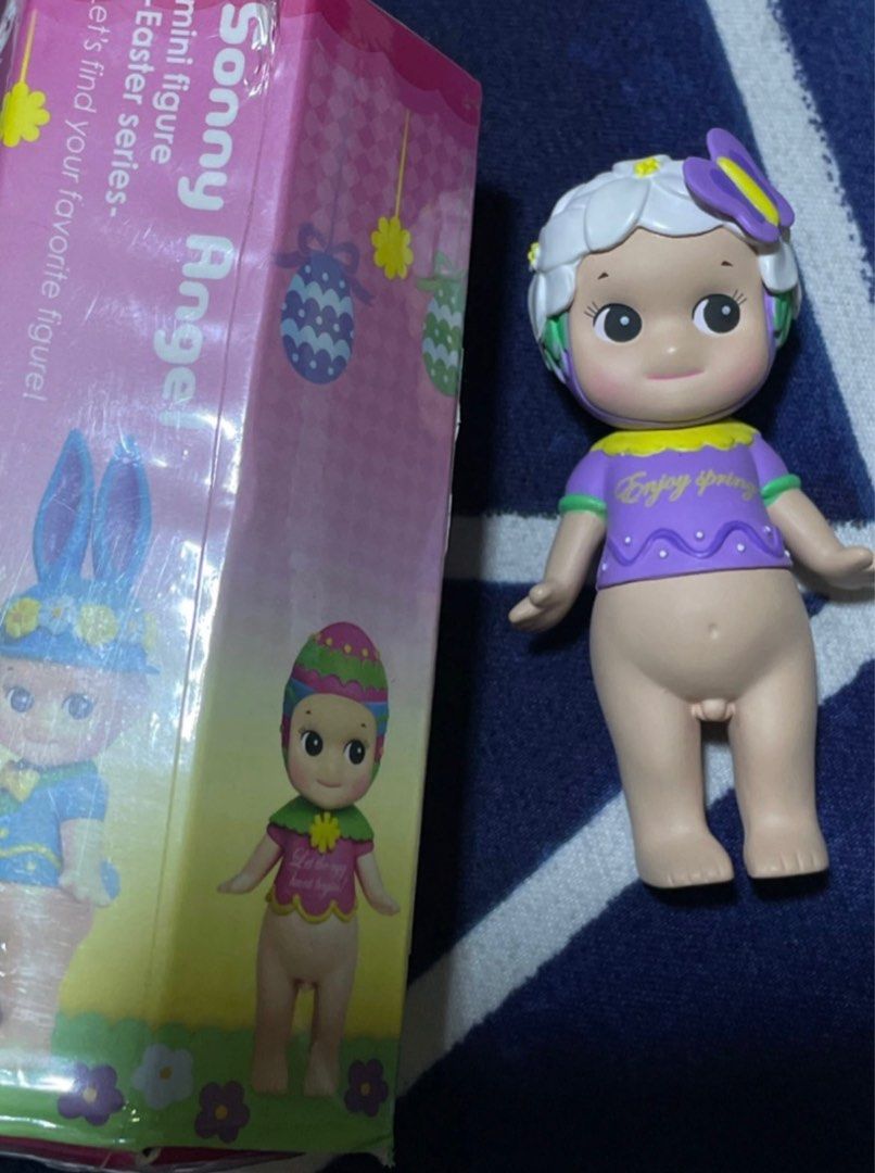 sonny angel happy easter violet (Category: Designer & Blind Box Toys) located in Valenzuela. Submitted by ueowi (Listing ID 1413814375, Image 1). Description: offer since no idea talaga sa market price nya! this pic is from my gallery lang nung time na nakuha ko sya pero can send extra pics sa dms nalang .