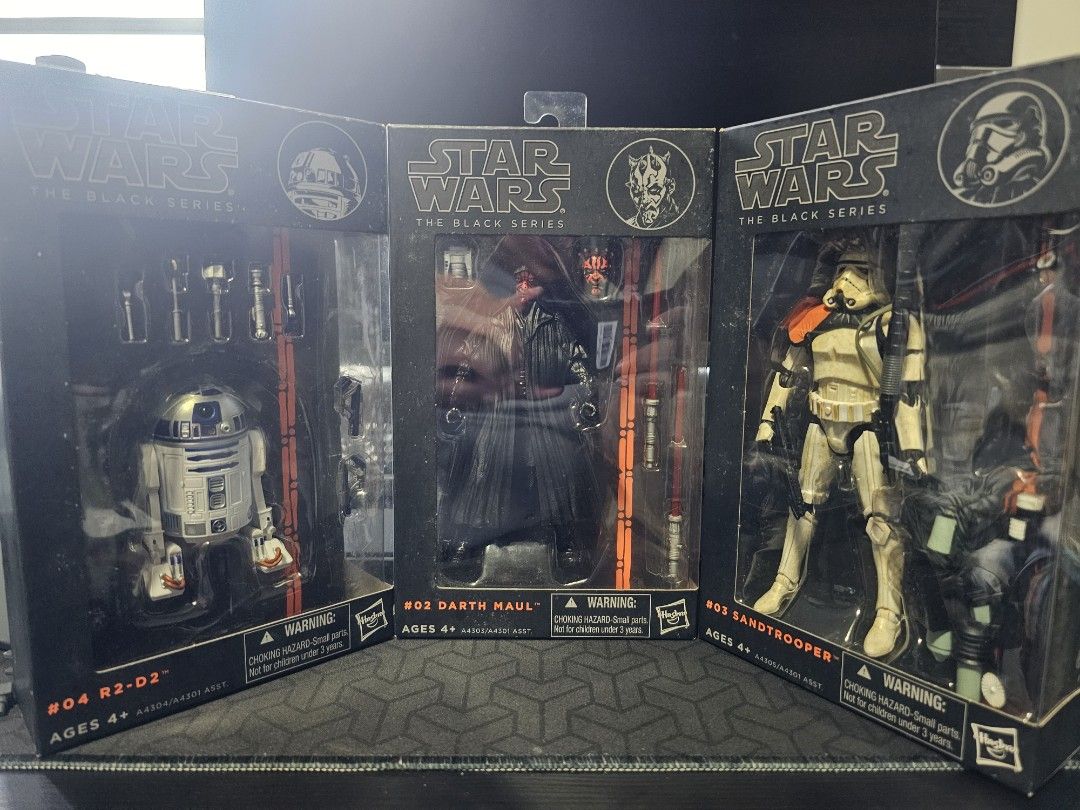 Maul R2 D2 Star Wars Black Series Action Figures - R2-D2, Darth Maul, Sandtrooper ...