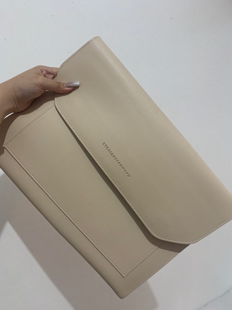 STRAIGHTFORWARD - Multi-pocket Laptop Sleeve - Sand (Category: Laptop Bags & Sleeves) located in Manila. Submitted by ayarayaaa (Listing ID 1413778017, Image 1). Description: Decluttering.