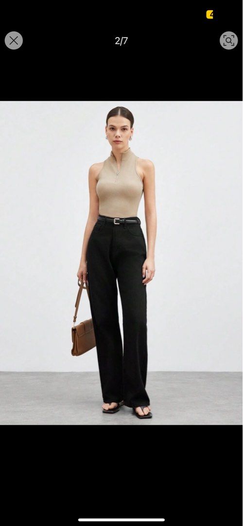 UNWORN Shein Halter Sleeveless Top (Category: Blouses) located in Paranaque City. Submitted by arkingls (Listing ID 1413699377, Image 3). Description: Never worn, does not fit Stretchable.