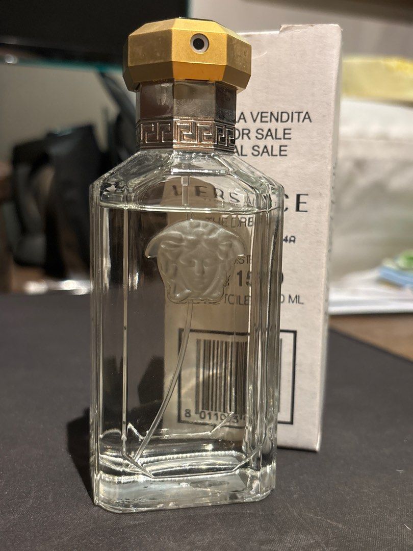 Versace The Dreamer Eau de Toilette 100ml (Category: Fragrance & Deodorants) located in Makati City. Submitted by aldt21 (Listing ID 1413807500, Image 1). Description: Versace The Dreamer 100ml Tester ~80/100ml juice level Batch Code 0034A.
