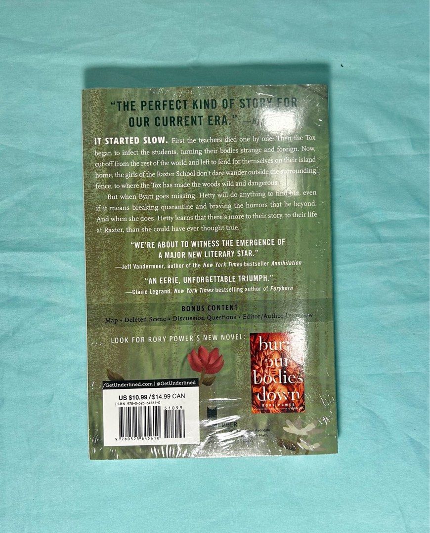 Wilder Girls - Rory Power (Category: Storybooks) located in Dumaguete. Submitted by bunchings.books (Listing ID 1413769577, Image 2). Description: 📗 Wilder Girls – Rory Power Brand New | Sealed Paperback | YA / Speculative Fiction Price: ₱500 ⸻ Condition: 🆕 Brand new, unopened 🟢 Still in original plastic wrap 🟢 No shelf wear, no creases 📌 Stored on shelf for 2–3 years only Details: • Author: Rory Power • Format: Paperback • Genre: YA / Horro