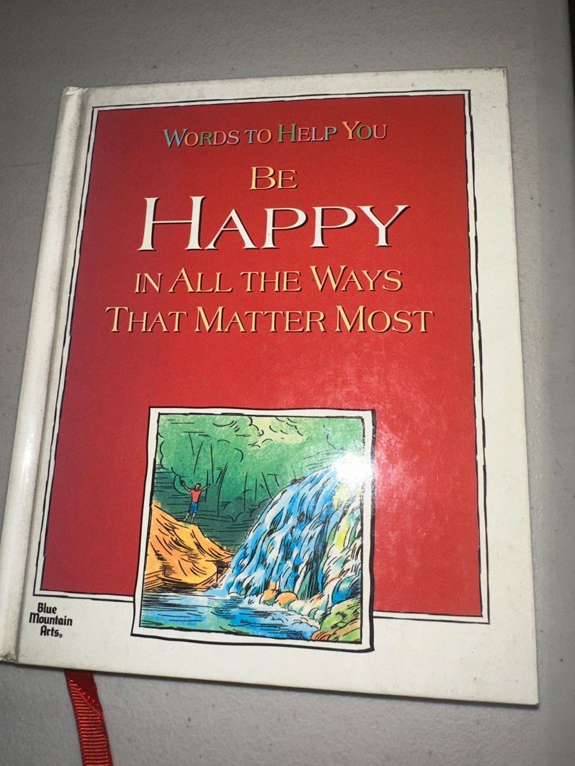 Words to Help You Be Happy Book (Category: Storybooks) located in Quezon City. Submitted by chuunic (Listing ID 1413674076, Image 1). Description: - "Words to Help You Be Happy" book. - Contains inspirational messages and insights. - Offers optimistic thoughts. - A beautiful way to find more happiness..