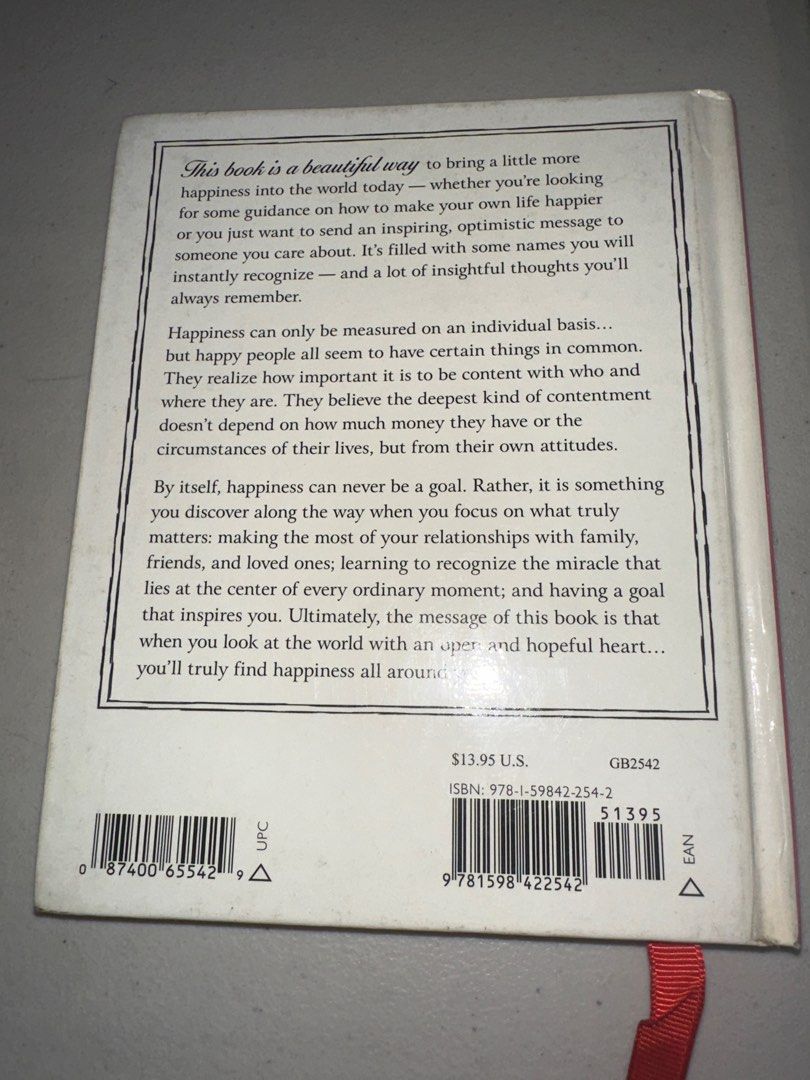 Words to Help You Be Happy Book (Category: Storybooks) located in Quezon City. Submitted by chuunic (Listing ID 1413674076, Image 3). Description: - "Words to Help You Be Happy" book. - Contains inspirational messages and insights. - Offers optimistic thoughts. - A beautiful way to find more happiness..