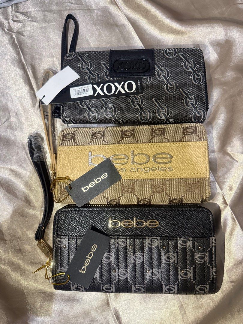 XOXO and Bebe Wristlet Wallets (Category: Wallets & Card holders) located in Iloilo. Submitted by bbajar07 (Listing ID 1413826504, Image 1). Description: Brand new from 🇺🇸.
