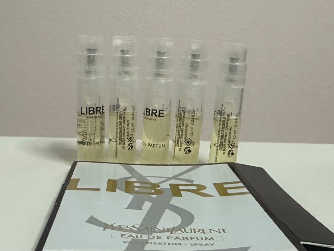 YSL Libre Eau de Parfum Vial 1.2mL Mini Sample EDP Perfume Decant (Category: Fragrance & Deodorants) located in Quezon City. Submitted by elysianpieces.ph (Listing ID 1413736351, Image 3). Description: ~ Price per vial = ₱175 [if getting more than one = ₱150/each] ~ AVAILABILITY: three (3) sample vials ✅️✅️✅️❌❌ ~ Brand new and unused. Sample bottles were never sprayed. ~ First 3 photos are mine. Credits to the rightful owners of the remaining ima