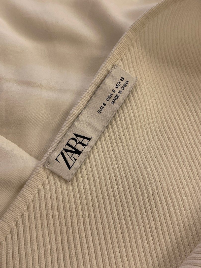 Zara One Shoulder Asymmetric Ribbed Top (Category: Sleeveless) located in Paranaque City. Submitted by triciadeclutter (Listing ID 1413785880, Image 2). Description: - heavy knit, super great quality.
