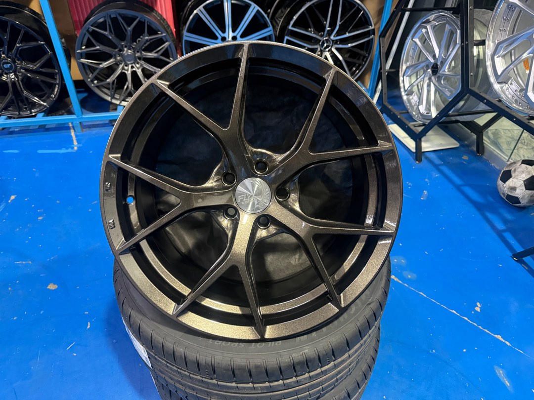 Stagger Rim 19”Fly Flow Forming Staggered Rim 5x112, Car Accessories, Tyres & Rims ...