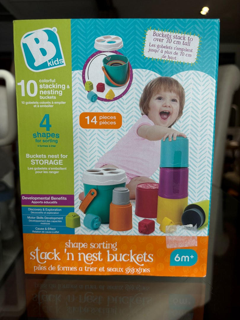 B. Kids Shape Sorting Stack 'n Nest Buckets, Hobbies & Toys, Toys ...