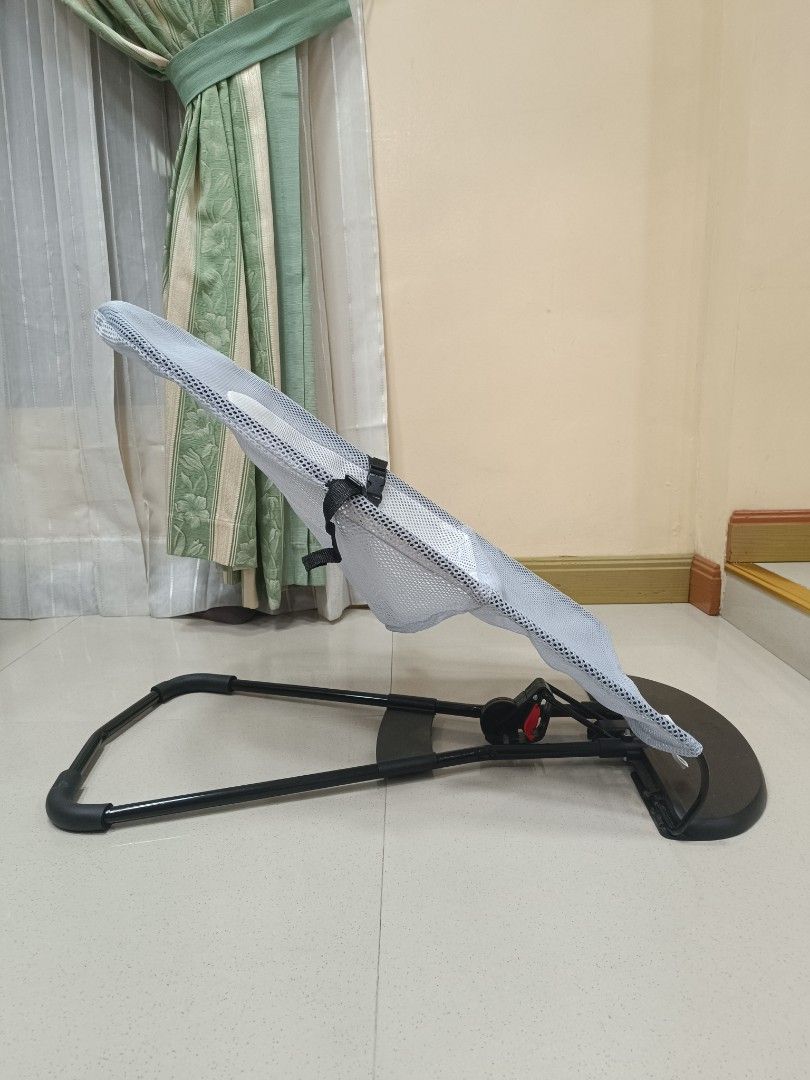 Baby Bouncer with Bath Tub (Category: Infant Playtime) located in Quezon City. Submitted by ch4risse (Listing ID 1413962841, Image 3). Description: FREE BATH BED FOR BABIES - Baby bouncer with mesh fabric seat - Gray and white color - Black frame and base - Includes a separate baby bathtub - Features a safety harness - Foldable for storage.