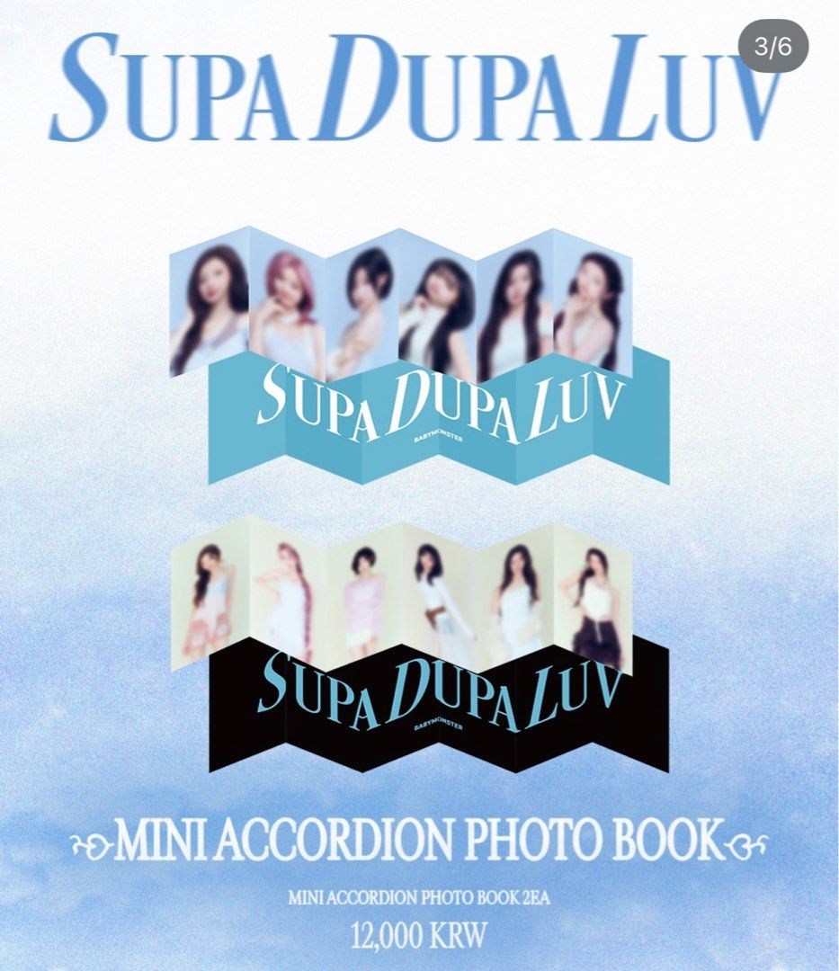 BABYMONSTER Supa Dupa Luv Official MD, Toys & Collectibles, Fan