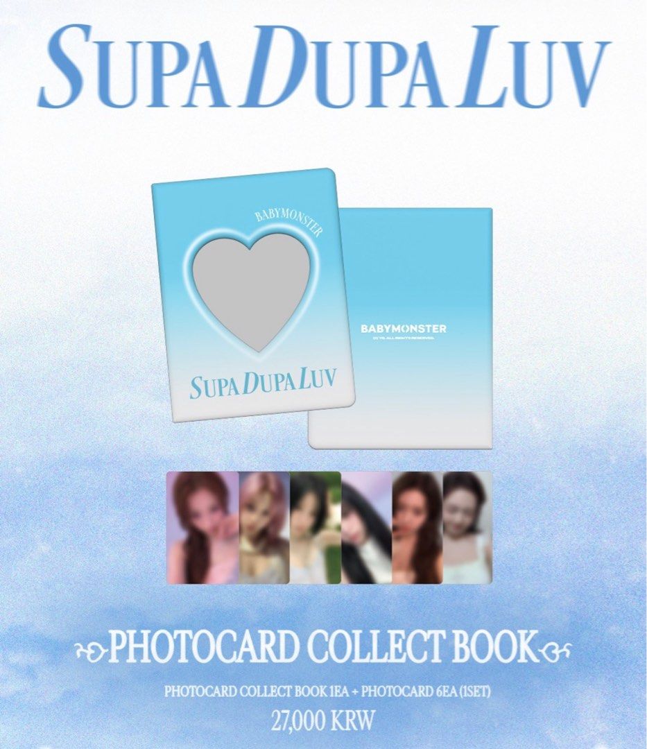 BABYMONSTER Supa Dupa Luv Official MD, Toys & Collectibles, Fan