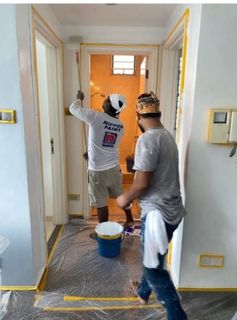 🌈Cheap painting service ever in all over Singapore. HDB#CONDO#BTO# LANDED All Types of House Painting Service.#door and door frame #pipe paint # Nippon Matex anti mould paint #satisfaction guarantee.💥💥
 收藏品 3