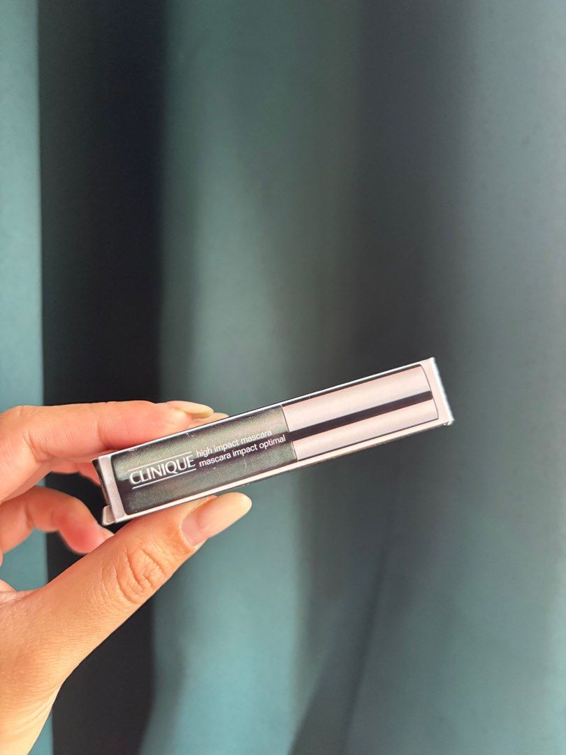 Clinique High Impact Mascara - Black (Category: Makeup) located in Navotas City. Submitted by hellolades (Listing ID 1413908888, Image 1). Description: Clinique High Impact Mascara in black (mini) Php 850 (free sf via j&t) - New, in original packaging. - Shade: 01 Black. For high-impact lashes. .
