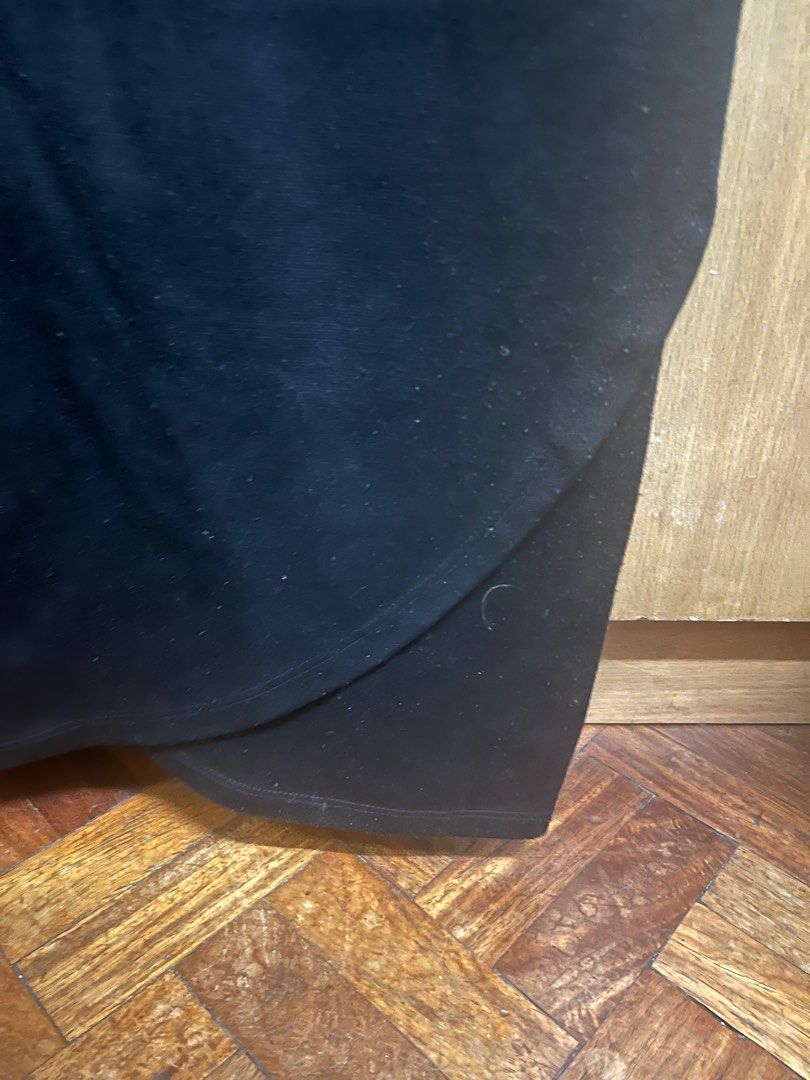 Cotton On Smart Casual Black Dress (Category: Dresses) located in Manila. Submitted by cccuyyy (Listing ID 1413979215, Image 2). Description: - Black dress - Short sleeves - Round neckline - Fitted silhouette - Below-the-knee hemline - Thick, possibly textured fabric - Simple, classic design - Suitable for various occasions.