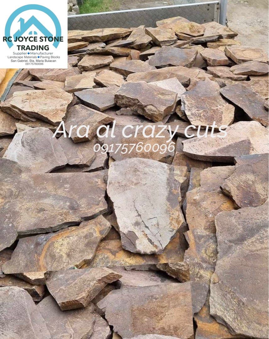 Crazy cuts for wall cladding- natural stones supplier (Category: Construction & Building Materials) located in Bulacan. Submitted by rcjoycestonetrading (Listing ID 1413949014, Image 1). Description: Sold per sqm Dm for inquiries Please viait our profile for more products and materials ✅supplier/manufacturer .