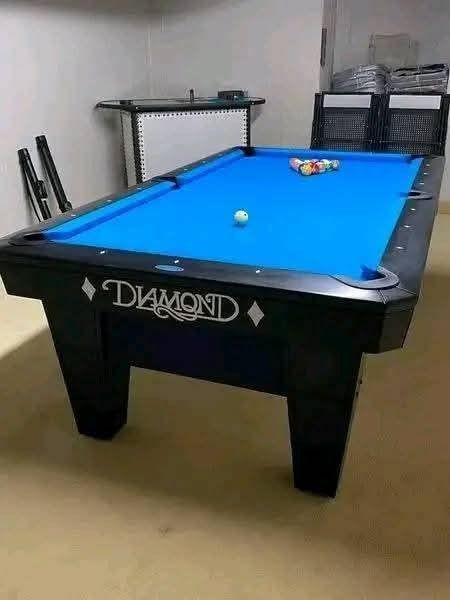Diamond black billiard table (Category: Everything Else Others) located in San Pablo. Submitted by vennisa.sportssupplies (Listing ID 1413888794, Image 2). Description: FOR SALE DIAMOND BILLIARD TABLE PHP 155,000!! -Deliver (Delivery fee depends on location) -Pick up -Brand New -100% quality -Complete Accessories -Free Installation ACCEPTED PAYMENT METHODS: ✅CASH ✅GCASH ✅BANK TRANSFER ✅DATED CHECK ✅CREDIT CARD FOR CREDIT CARD PAYMENT, DIRECT PM F
