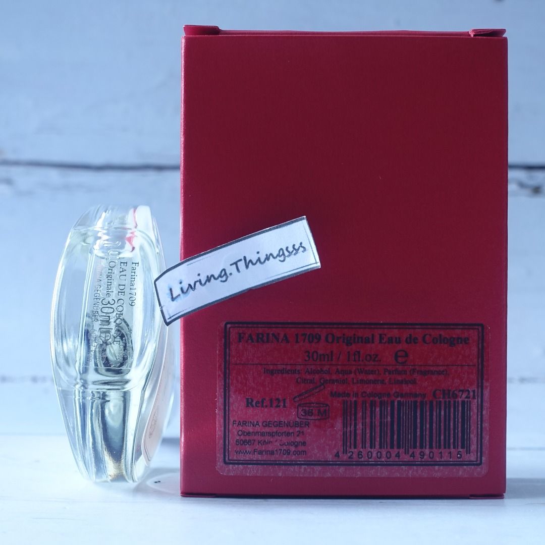 FARINA 1709 Eau de Cologne 原版古龍水世界上最古老的香水公司✨NICHE小眾冷門香水 需預訂Pre-Order,  美容＆個人護理, 健康及美容- 香水＆香體噴霧-