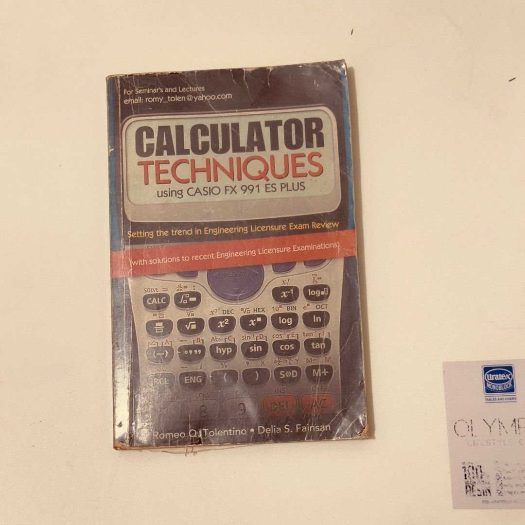 FX CASIO 991EX SCIENTIFIC CALCULATOR With CALTECH TECHNIQUE HANDBOOK (Category: Looking For) located in Manila. Submitted by quickwind-fed6 (Listing ID 1414002235, Image 2). Description: FX CASIO 991EX SCIENTIFIC CALCULATOR With CALTECH TECHNIQUE HANDBOOK Mode of payment : online banking and GCash Mode of delivery: lalamove, grab, j&t LBC Location: taguig.