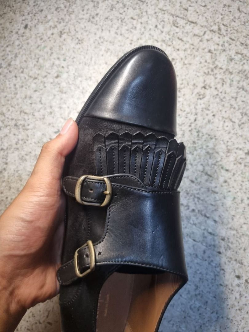 Giordano Ladies Monk Strap (Made in Spain) (Category: Loafers) located in Pilar. Submitted by owrangejuice (Listing ID 1413996101, Image 2). Description: Size: 39 Womens - Made in Spain - Pristine Condition - Suede Design in the sides - No Heeldrags - No Issue - Monk Strap design - Maganda Overall FB: OJ Nuez Location: Pilar, Bataan Shipping: J&T.