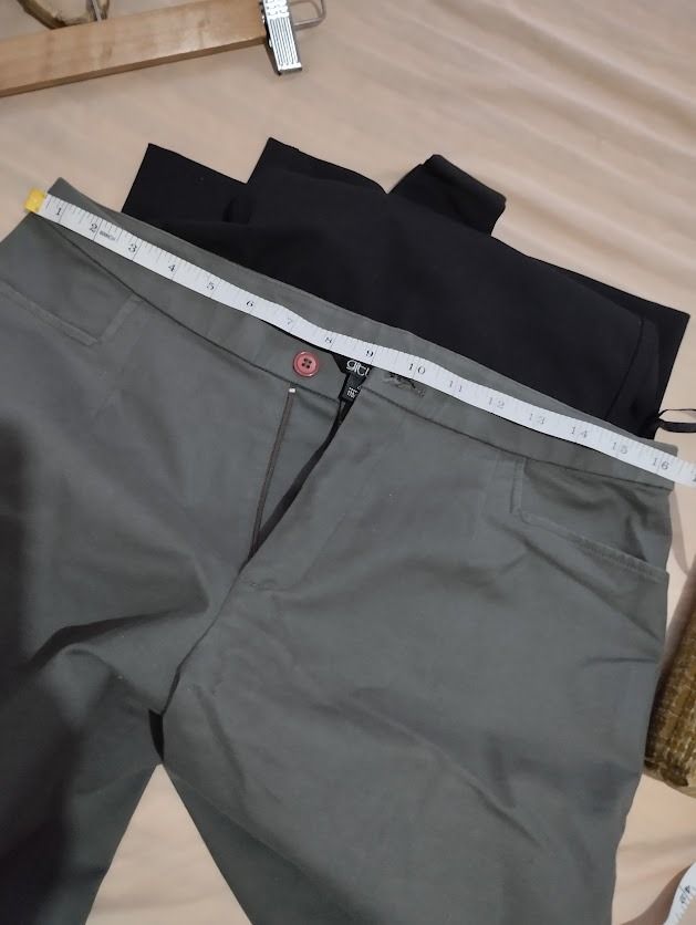 Gray Dress Pants / Trousers (Category: Other Bottoms) located in Caloocan City. Submitted by chris_mill (Listing ID 1413947412, Image 3). Description: - Classic gray pants / dress pants - Stretchable fabric - Medium - Measurement provided on photos.