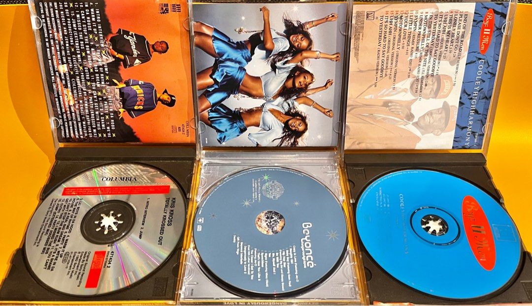 Hip Hop CDs 250 each (Category: CDs & DVDs) located in Quezon City. Submitted by junkstar2020 (Listing ID 1413987770, Image 2). Description: Kris Kross Beyonce Boyz II Men.