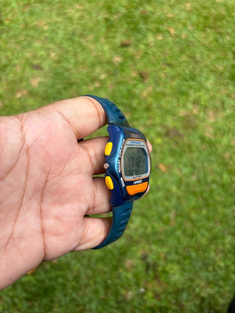 Jam Runner Pro JAM SEIKO PROSPEX SUPER RUNNER (3), Fesyen Pria, Jam Tangan di Carousell