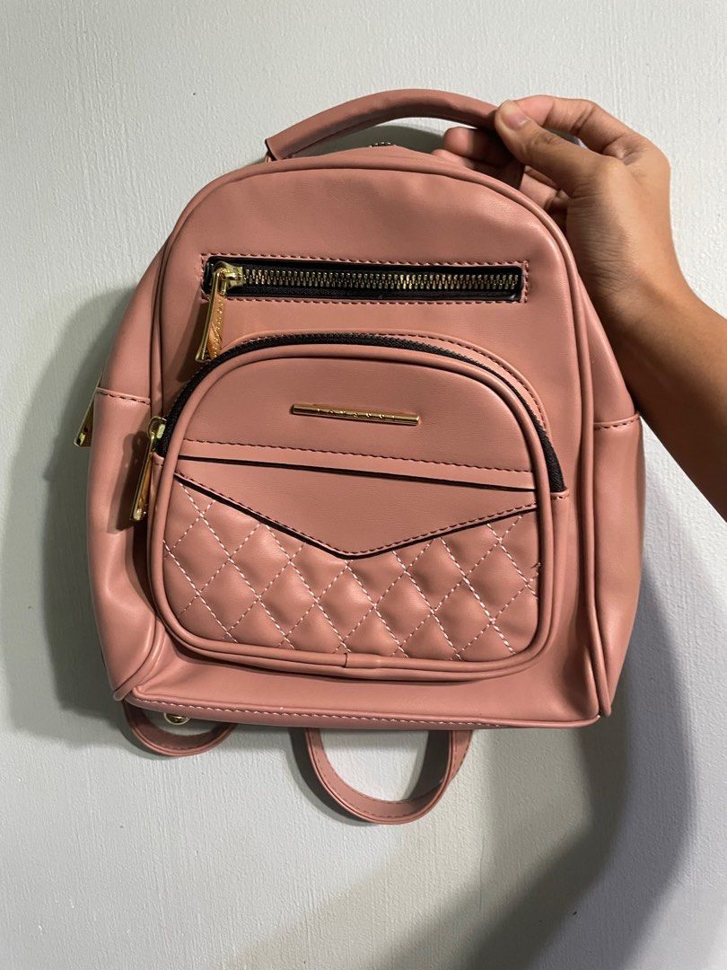 JOVANNI Mini Backpack - new!! - pink beige color (Category: Backpacks) located in Quezon City. Submitted by ghostcookie (Listing ID 1413999534, Image 1). Description: Jovanni Mini Backpack • not used • no flaws • no tags .
