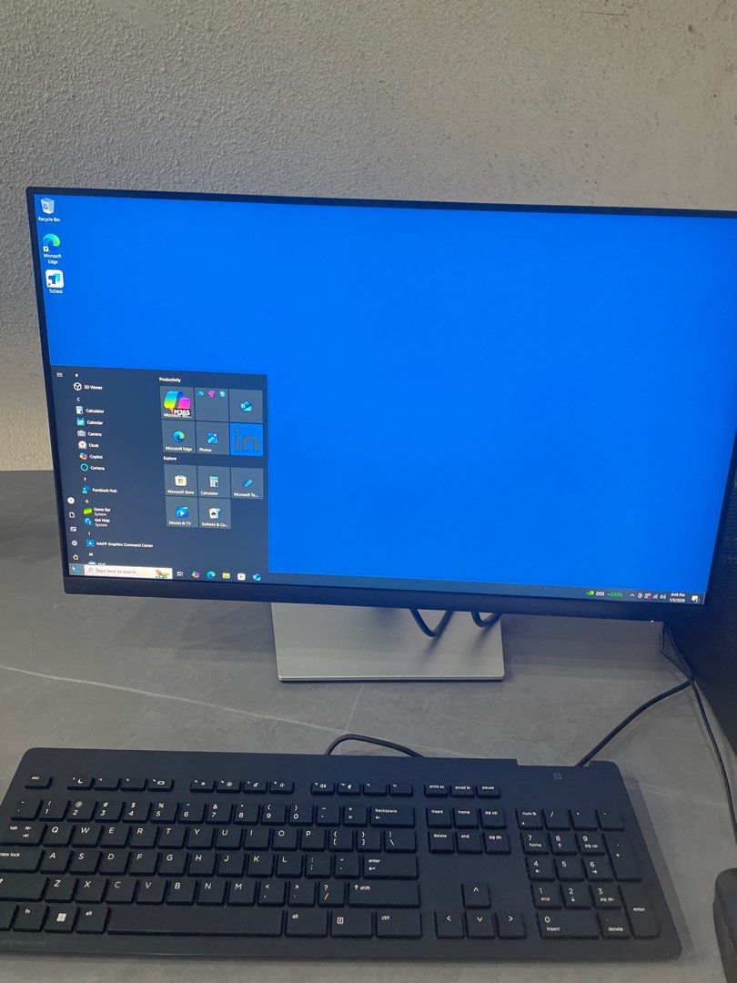 Dell mini PC i7- 8th Gen with Monitor, Keyboard & Mouse, Computers ...