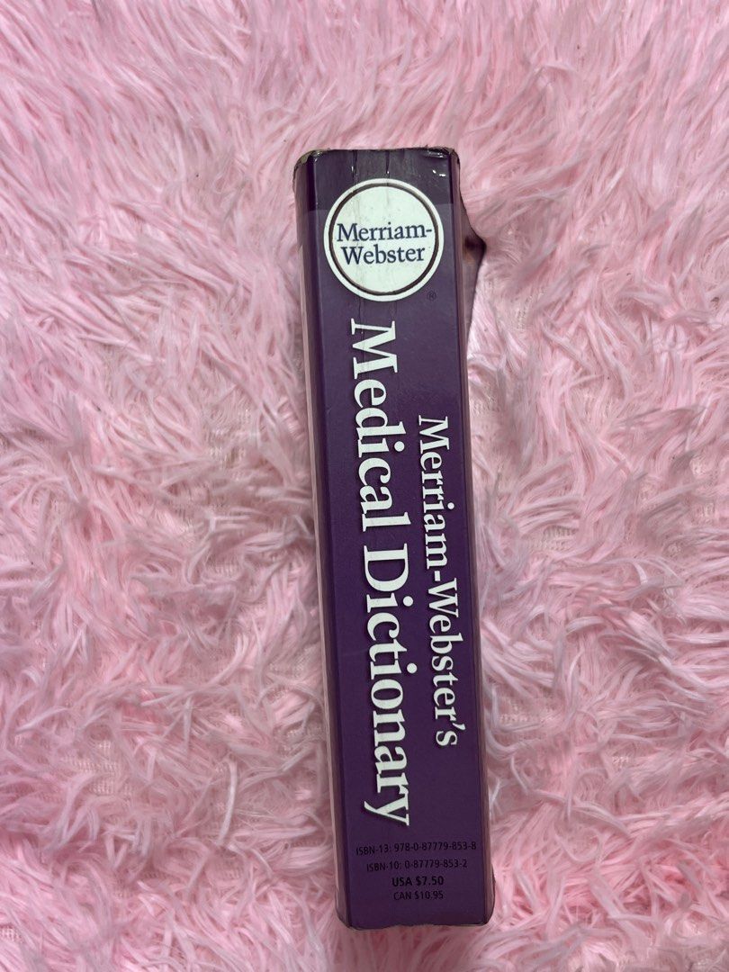 Merriam-Webster's Medical Dictionary (Category: Textbooks) located in Rizal. Submitted by armario.ph (Listing ID 1413934456, Image 2). Description: Merriam-Webster's Medical Dictionary, New Edition. Features more than 37,000 entries, over 2,000 new terms, authoritative pronunciations, and covers the latest brand names and generic equivalents. Includes information on abbreviations, combining forms, prefixes, and suffixes. Perfect for anyone lookin