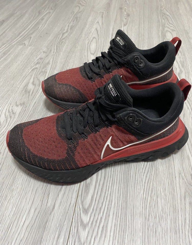 Nike React Infinity Flyknit Run 2 “bred” (Category: Sneakers) located in Pasig City. Submitted by mchlkrlmnl (Listing ID 1413859807, Image 1). Description: -Used but not abused -US mens size 11 -Perfect flyknit upper: no tears or loose threads -midsole fully intact -mostly used as driving shoes/malling only but never for running or workouts -some signs of outsole losing its factory glue but still highly wearable even for daily use -RFS: declutter