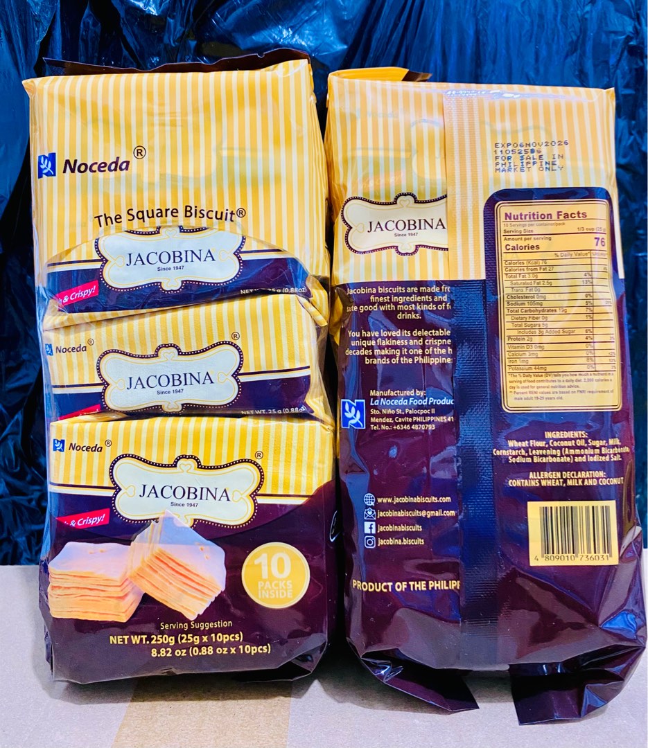 Noceda JACOBINA Biscuit 250g (10 pcs.inside), Food & …
