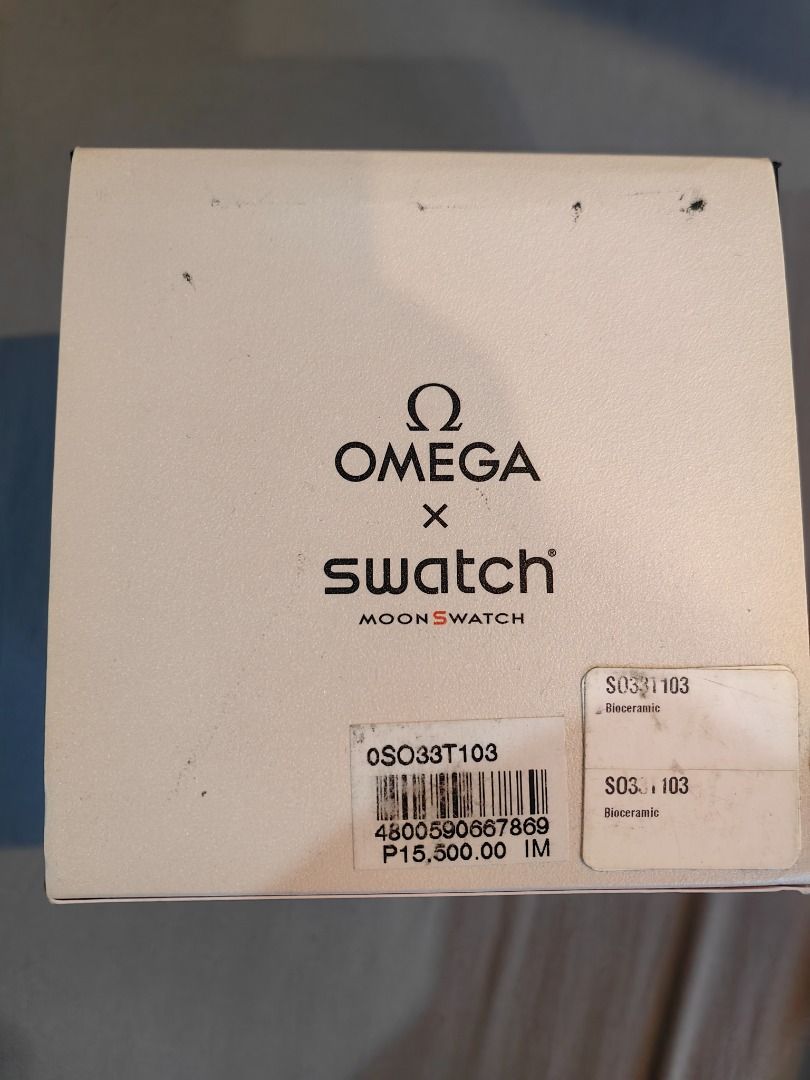 Omega Swatch Mission on Desert (Category: Luxury Watches) located in Manila. Submitted by martinku0967222 (Listing ID 1413964686, Image 2). Description: Omega Swatch Mission on Desert Like new no scratches Complete with box and some aftermarket straps Pm for more details.