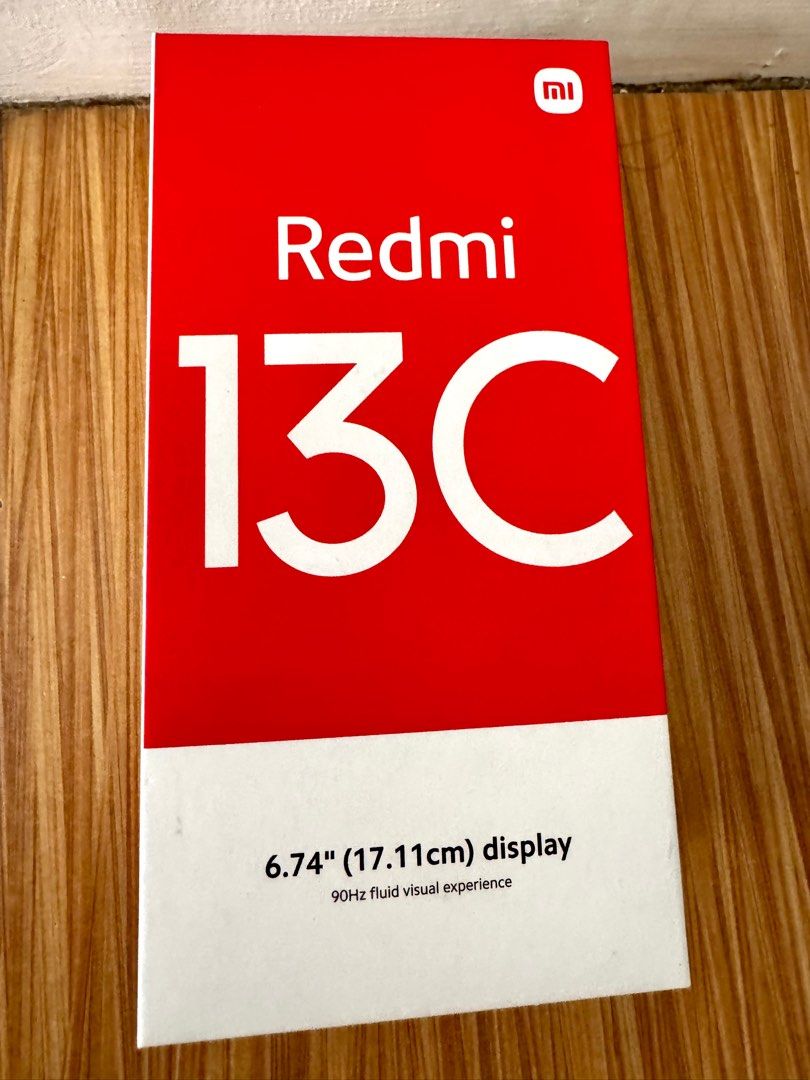 Orig Xiaomi Redmi 13C box (Category: Xiaomi) located in Manila. Submitted by rush_decluttering_sale (Listing ID 1414002736, Image 1). Description: 100% authentic Xiaomi Redmi 13C box maayos na maayos po BOX ONLY kung kailangan mo ng box para sa phone mo o pang regalong phone na walang box SELLING IT FOR 300pesos only FIXED Moneyback guarantee if proven fake WE DO NOT SELL FAKE meet up loc: malate area .