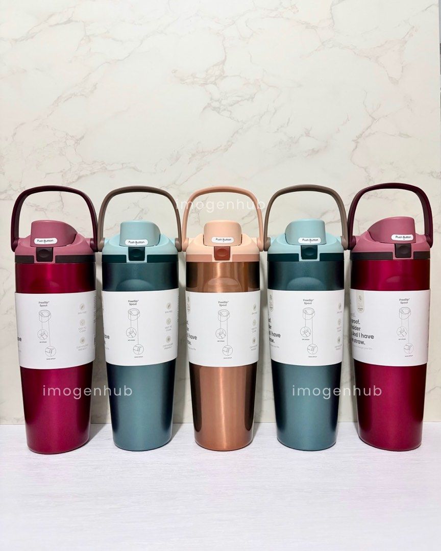 Owala Holiday edition 30oz sways (Category: Water Bottles & Tumblers) located in Pasig City. Submitted by imogen.hub (Listing ID 1414008132, Image 2). Description: Owala Holiday collection 30oz sways Onhand, ready for SDD Limited stocks Poinsettia Wintergreen In Good Company (Rose Gold) loc Pasig.