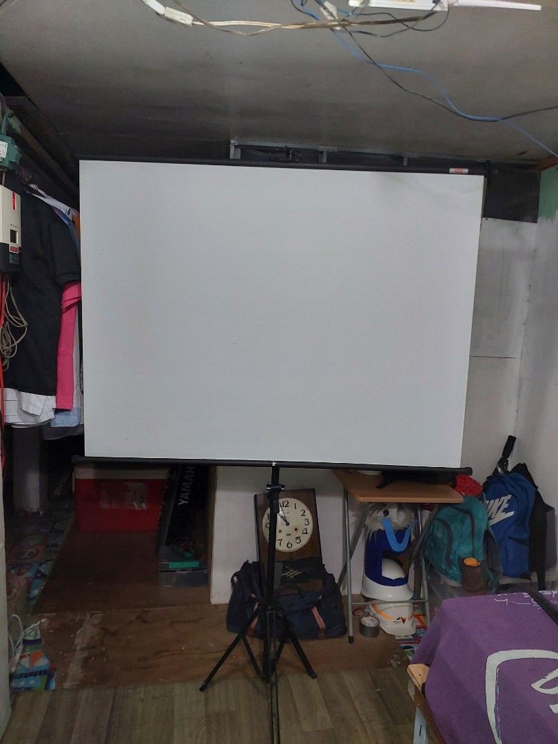 Portable Projector screen Japan quality In Good condition (Category: Projectors) located in Quezon City. Submitted by jpnvintageonline (Listing ID 1413954253, Image 2). Description: portable Projector screen japan quality - Clean surface - Ready for use - Perfect for presentations - Great for brainstorming - Suitable for personal use.