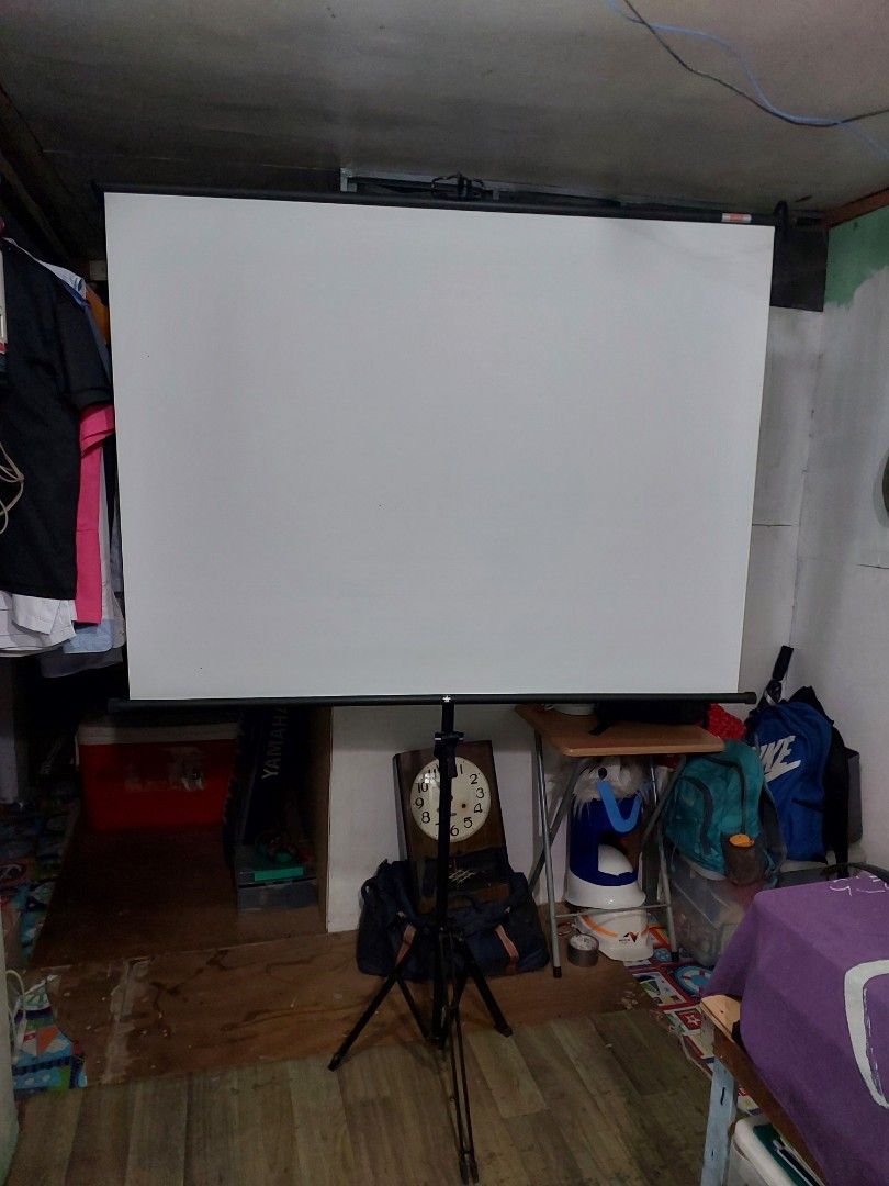 Portable Projector screen Japan quality In Good condition (Category: Projectors) located in Quezon City. Submitted by jpnvintageonline (Listing ID 1413954253, Image 1). Description: portable Projector screen japan quality - Clean surface - Ready for use - Perfect for presentations - Great for brainstorming - Suitable for personal use.