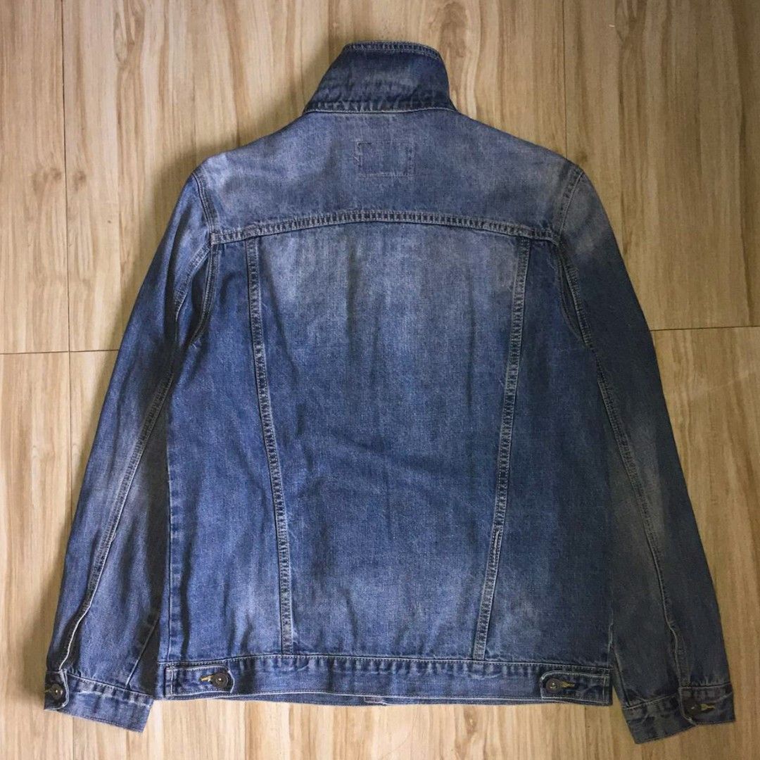 Hansca Denim Jacket with Patch (Category: Coats, Jackets and Outerwear) located in Bulacan. Submitted by flipsrus (Listing ID 1413936739, Image 2). Description: Size: XL Di nakatahi yung patch.