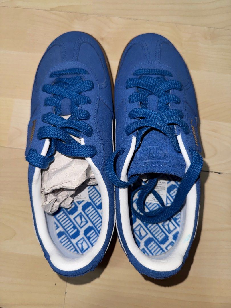 PUMA Palermo Sneakers - Cobalt Blue (Category: Sneakers) located in Quezon City. Submitted by v.etc (Listing ID 1413972874, Image 3). Description: - Puma Palermo sneakers - Color: Cobalt Blue - Unisex - Size: US 6.5, UK 5.5, EUR 38.5, 24.5 cm - Gum sole - Used once or twice only, legit 10/10 condition - No box (I don’t keep boxes sorry) - Originally bought for PHP 6,000 Open for negotiation, but no lowballers.