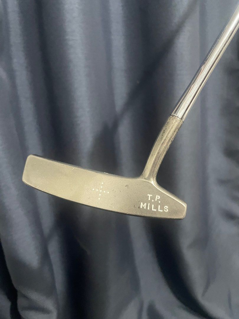 RARE Mizuno TP Mills Putter TPM 4 (Category: Golf) located in Pasig City. Submitted by abovethepavement (Listing ID 1413970135, Image 1). Description: Unloading my rare Mizuno TP Mills Putter! TPM 4 model, reminiscent of Scotty Cameron's Studio Design line (for way less!) Feels great and buttery off the face with TP Mills' soft carbon steel, grain flow forged design Used lovingly but definitely has a lot more life left! Head has minor dings and r